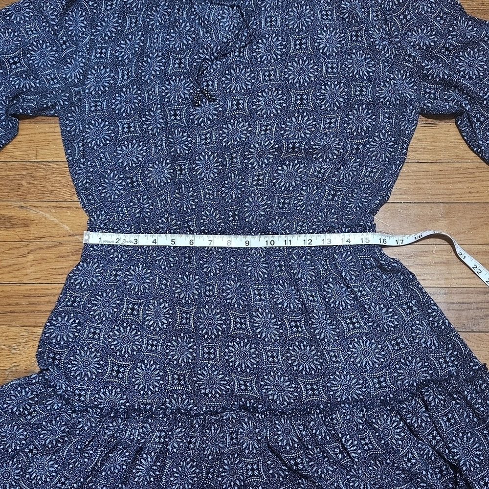 Walker & wade lbiza Mini dress Elegant Blue Patterned Long Sleeve - Picture 6 of 11